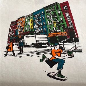 Shut NYC & Grillos Skateboarding Short Sleeve TEE NWOT